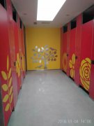 鼎臻科技廁所LED顯示屏安裝現(xiàn)場