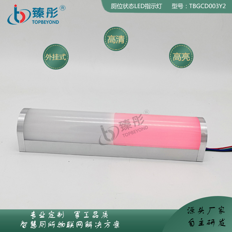 智慧廁所有人無人顯示屏 有人無人指示燈（圓形雙色分體）